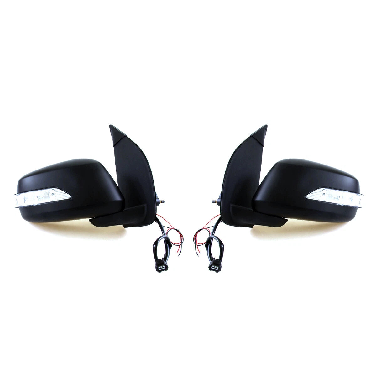 Black Electric Door Mirror w/ LED for Nissan Navara/Frontier/Pathfinder 2005-2015