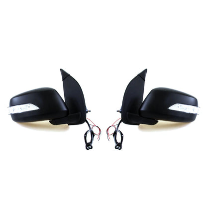 Black Electric Door Mirror w/ LED for Nissan Navara/Frontier/Pathfinder 2005-2015