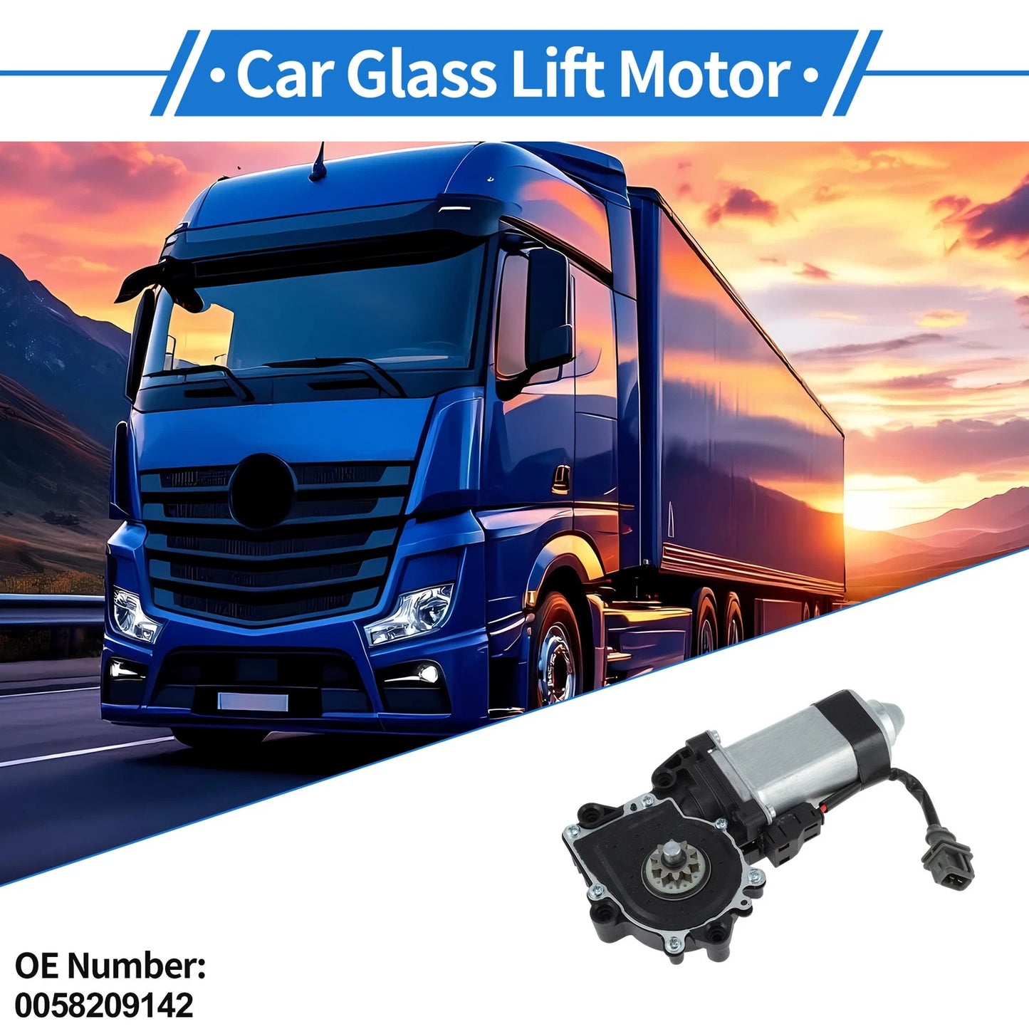 Power Window Regulator Lift Motor for Mercedes-Benz Actros (2003–2014)