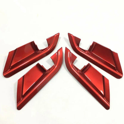 4 x Interior Door Handle Bowl Cover Trims Red for Toyota Camry (2018-2023)
