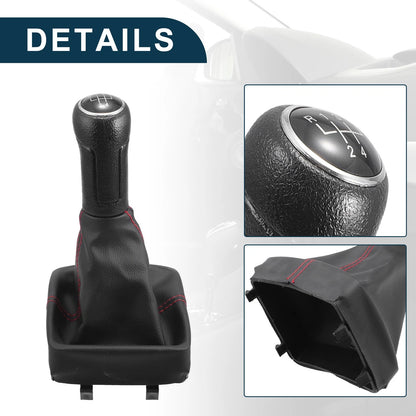 5 Speed Gear Shift Knob with Cover for VW Polo (2002–2009)