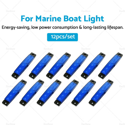 1 Marine Boat LED Deck Courtesy Lights Waterproof Stern Transom 12V