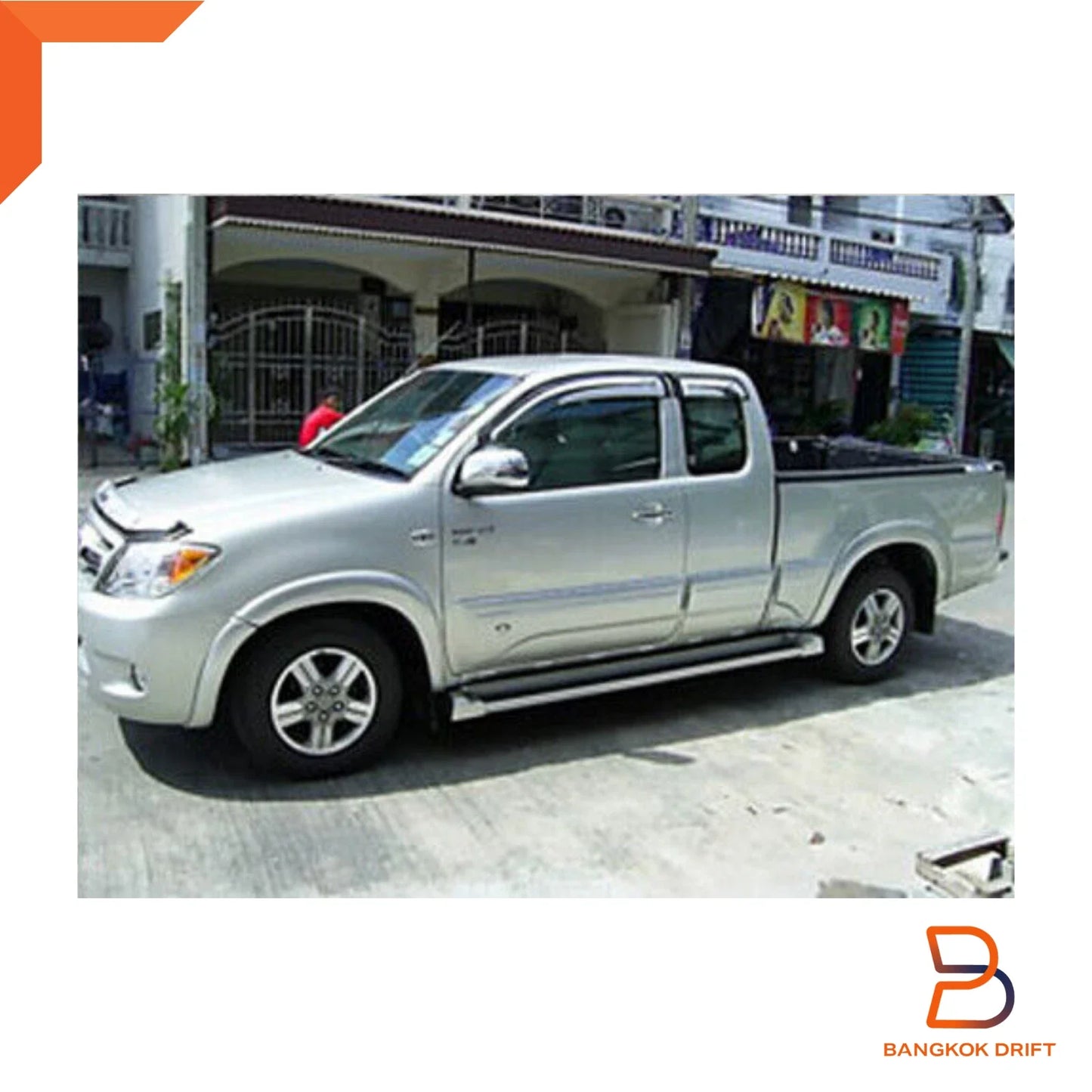 Silver Slim Fender Flares for Toyota Hilux Ute MK6 VIGO (2005-2011)