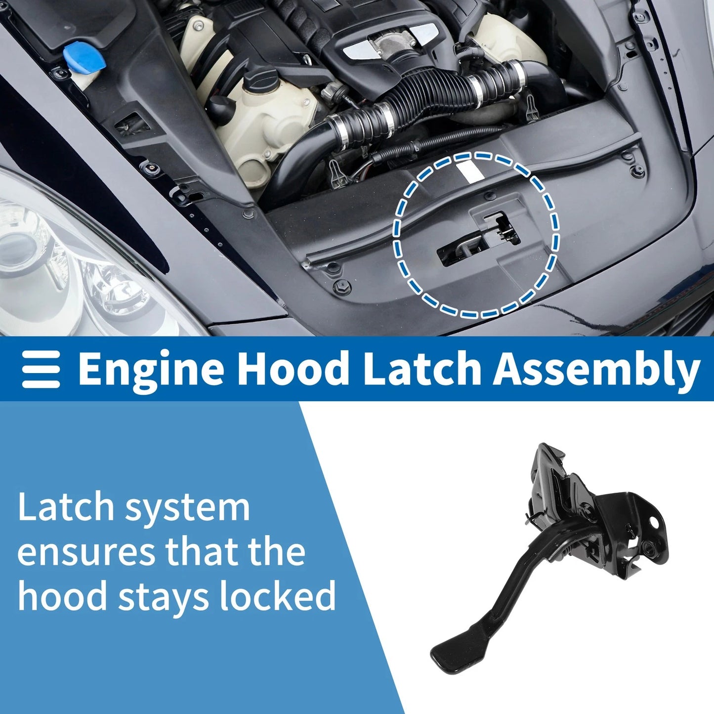 Hood Latch Assembly for Hyundai Elantra (2011–2016) No. 81130-3X000