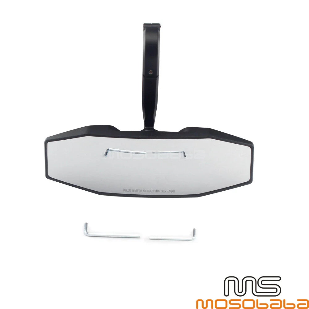 Rearview Center Mirror w/ 1.75" Clamp for Polaris RZR S 800 900 (2008-2019)