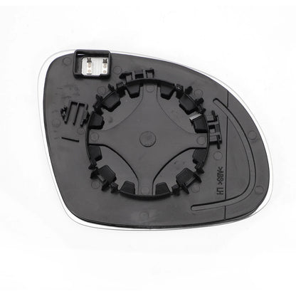 Left Side Heated White Mirror Glass for SEAT Alhambra, SKODA
