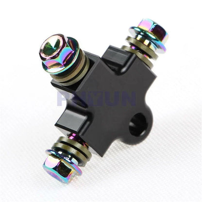 3-Way Hydraulic Brake Hose Pipe Tee Connector for Universal Motorcycle