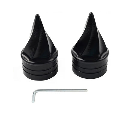 Front Axle Cap Nut Covers for Harley Touring Electra Road Glide Road King (2000–2007)