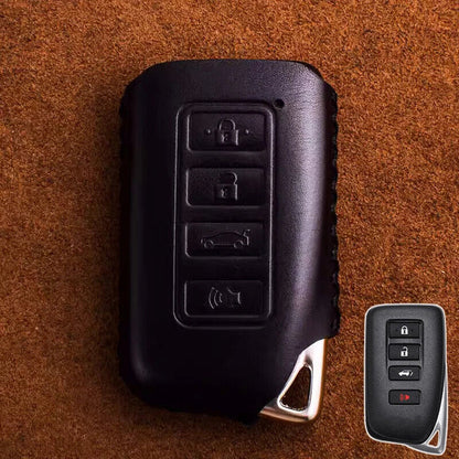Leather Car Key Fob Case Cover for Lexus RC/IS/GS/RX/ES/NX/LS/LX