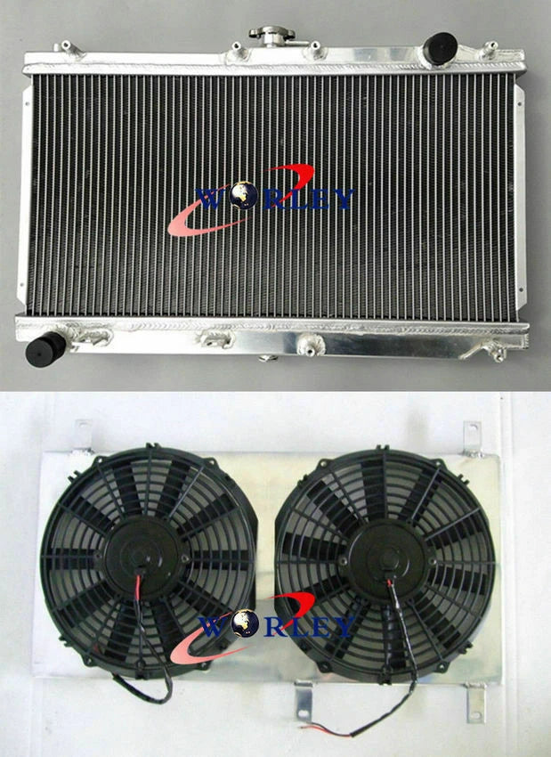 Aluminum Radiator & Fan Shroud for Mazda Miata MX5 (1999–2005)