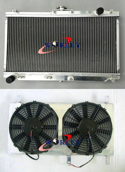 Aluminum Radiator & Fan Shroud for Mazda Miata MX5 (1999–2005)
