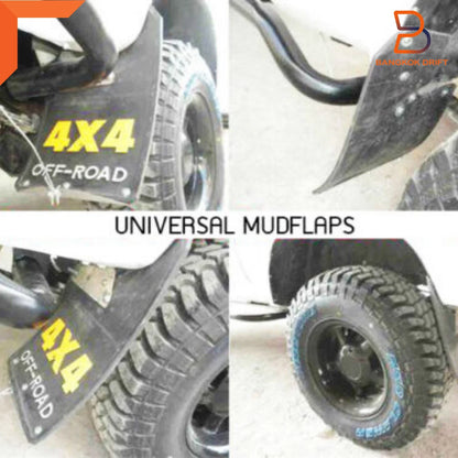 Mud Flap Splash Guard for Isuzu D-Max TF Ute 4WD 4X4 Off-Road Black Rubber