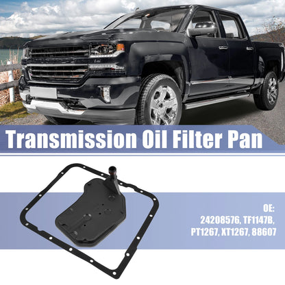 Set of 1 Transmission Filter Oil Pan Gasket Kit for Chevrolet Silverado (2007–2018)
