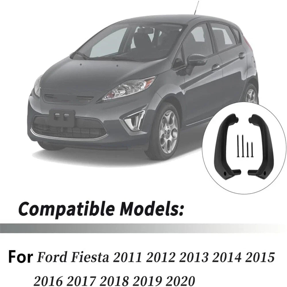 Car Interior Door Handle Manual Window Panel Left + Right for Ford Fiesta (2011-2020)