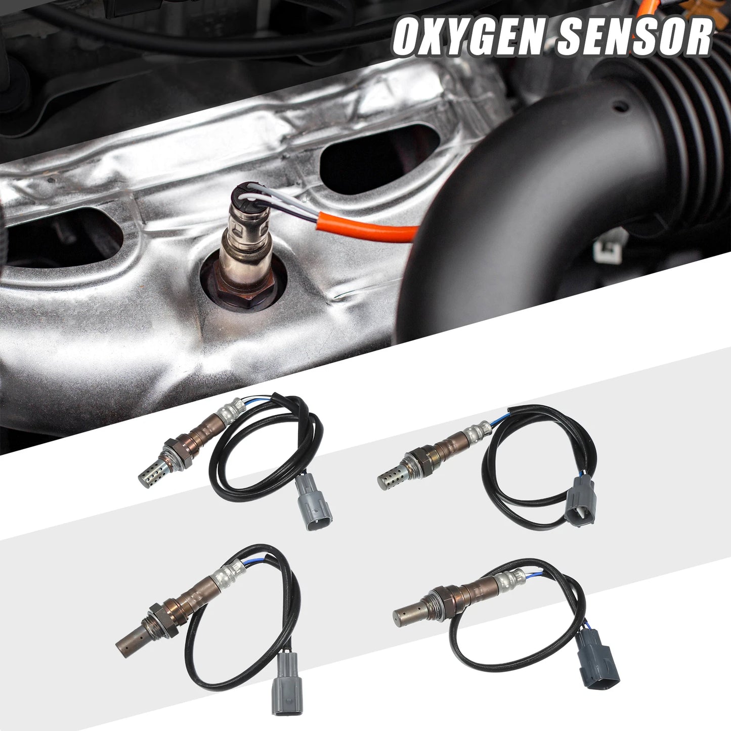 Set of 4 O2 Oxygen Sensors for Toyota RAV4 (2001–2003) L4 2.0L
