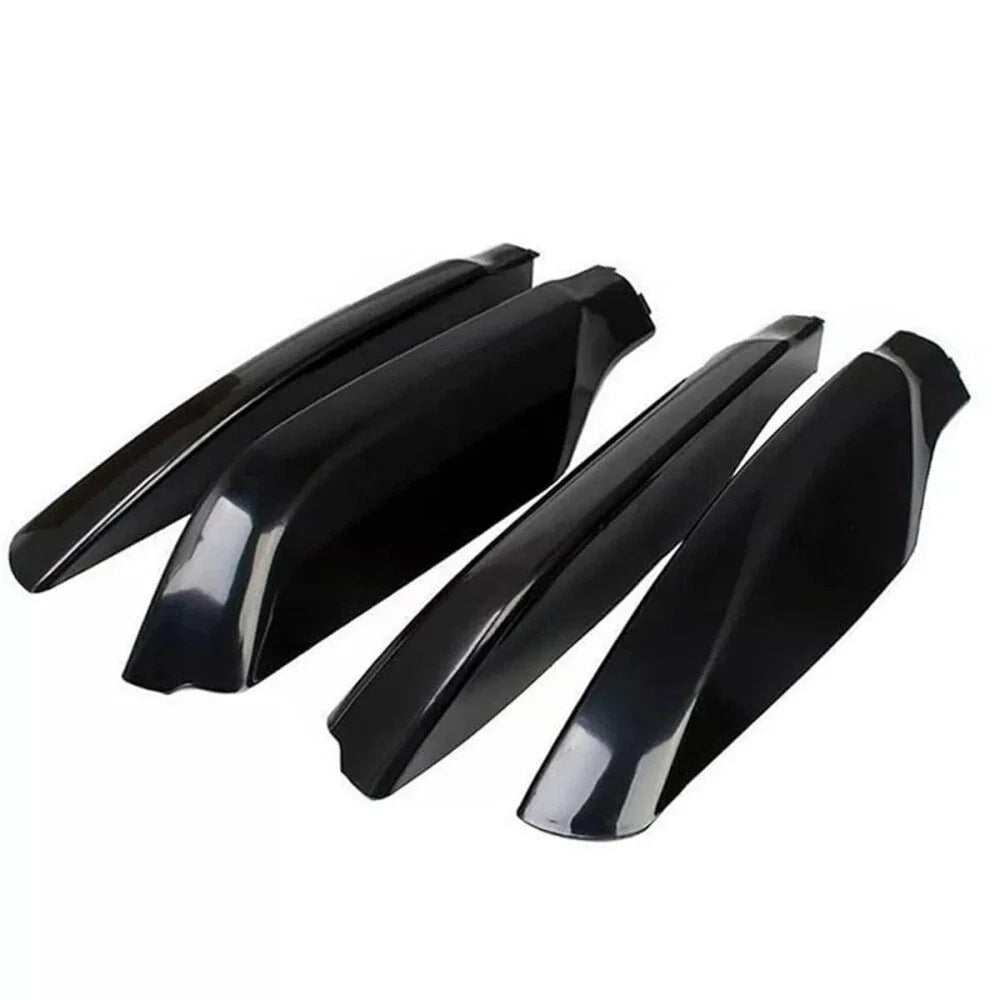 4 x Glossy Black Roof Rack Rail End Cover Caps for Toyota Prado (2009-2023)