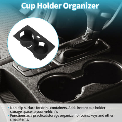 Center Console Cup Holder Organizer for BMW X5 G05 (2019–2023) Silicone Black
