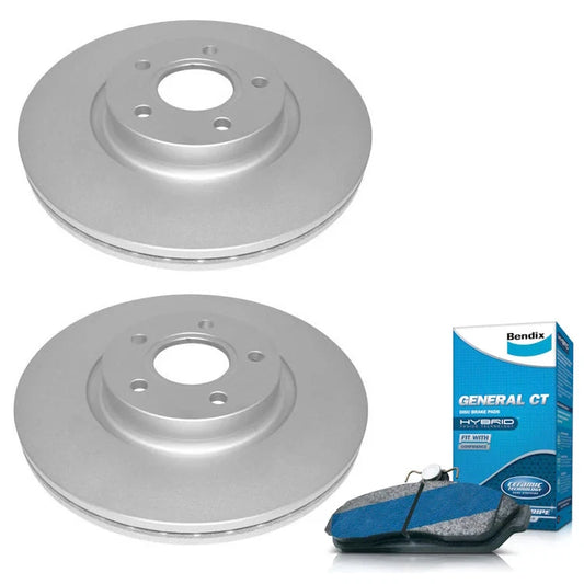 Set of 4 Bendix Rear Brake Pads and Rotors for Holden Astra (2009–2016)