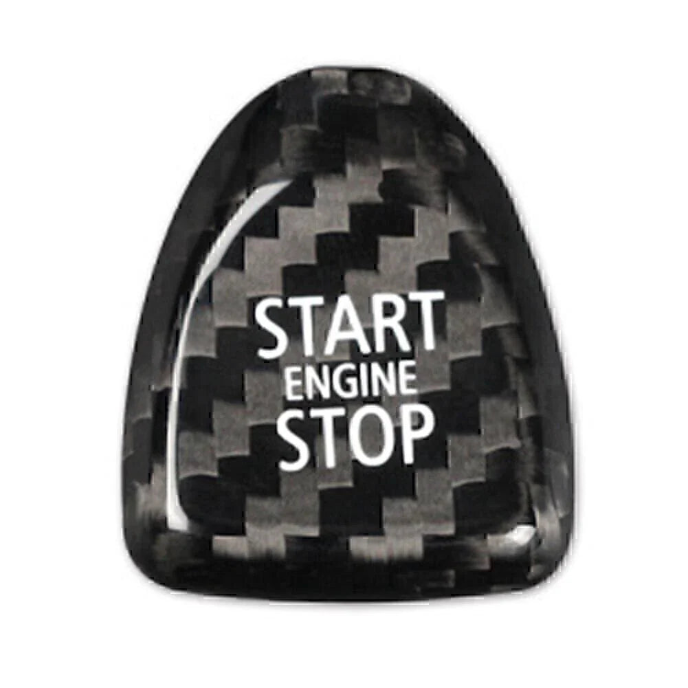 Carbon Fiber Keyless Start Button Cover for BMW Mini Cooper (2002-2023)
