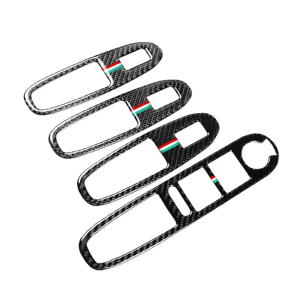4 x Window Lift Switch Button Panel Cover Trim for Alfa Romeo 159 (2004-2012)