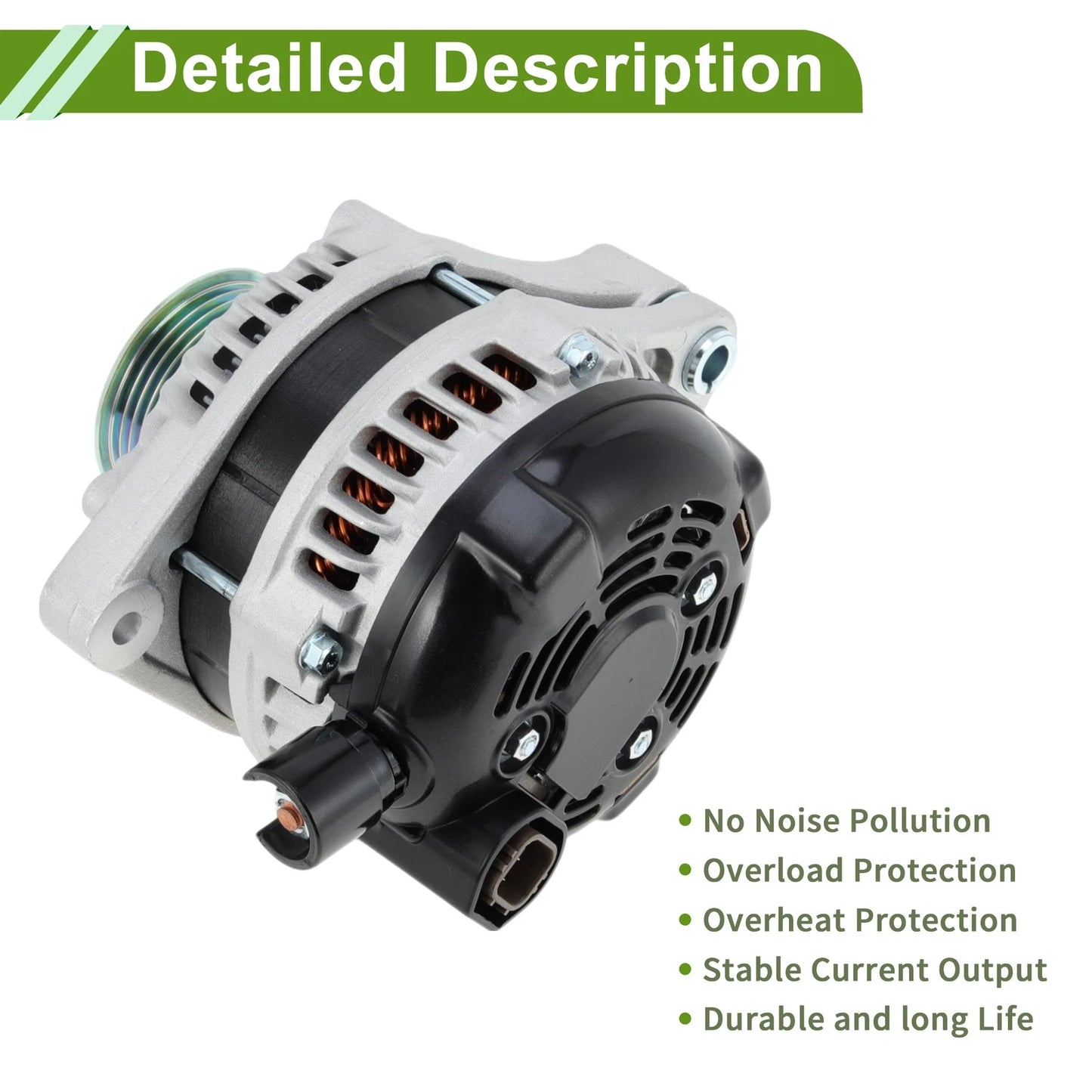 Alternator for Honda Pilot (2005–2008) 130A 12V No. 31100RGLA01