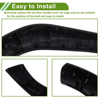 Door Panel Handle Pull Trim Cover for BMW X1 F48 Black (2016 - 2022)
