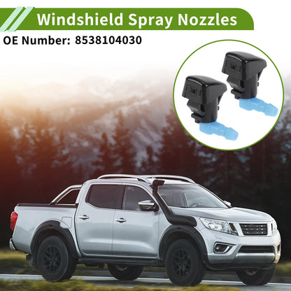 Set of 1 Windshield Washer Nozzle with Hose Connector for Toyota (No. 8538104030)