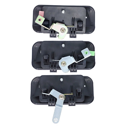 Set of 3 Door Handle Outer Black for Ford Transit (2000–2003)