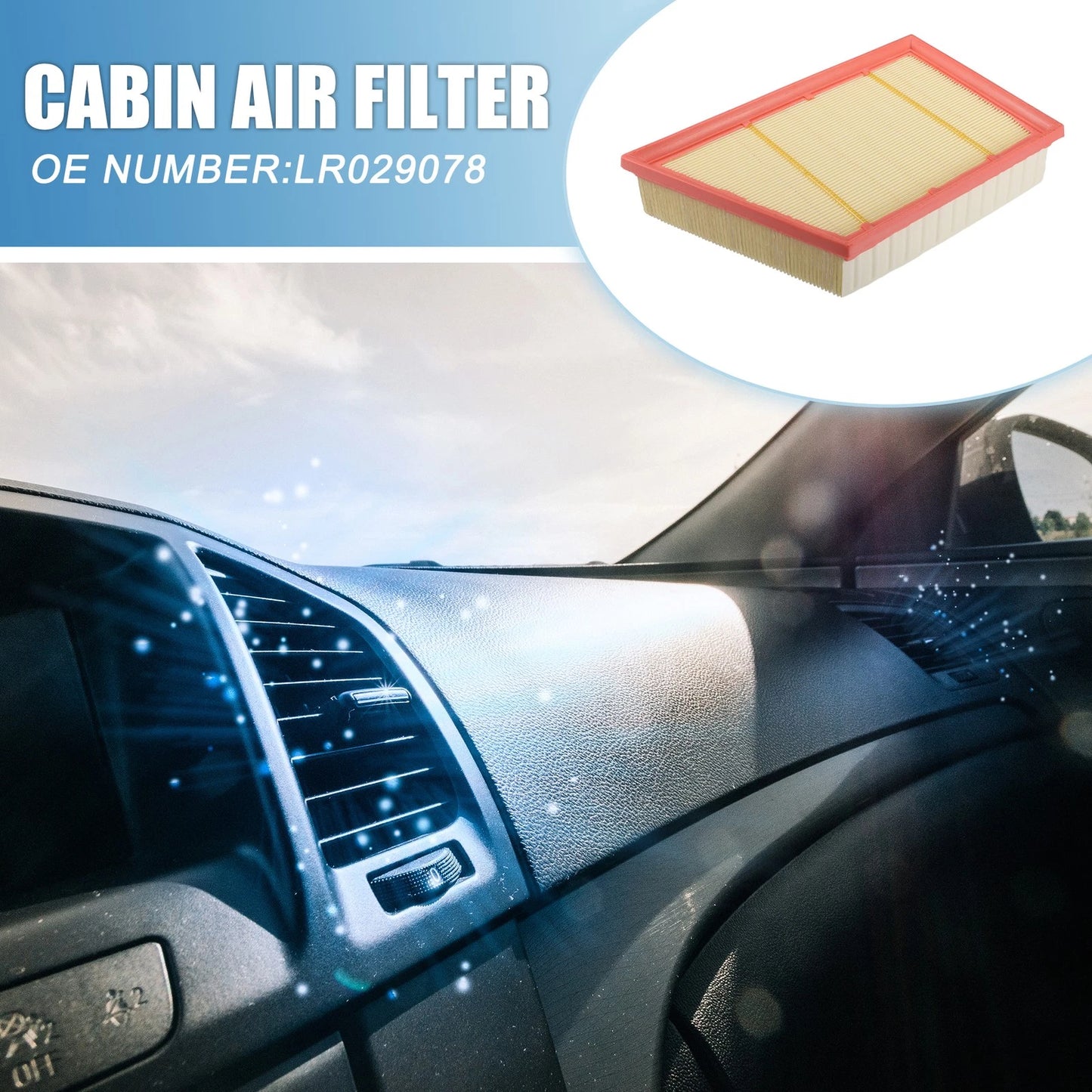 Cabin Air Filter No.LR029078 & Engine Air Filter for Land Rover Discovery Sport (2015–2023)