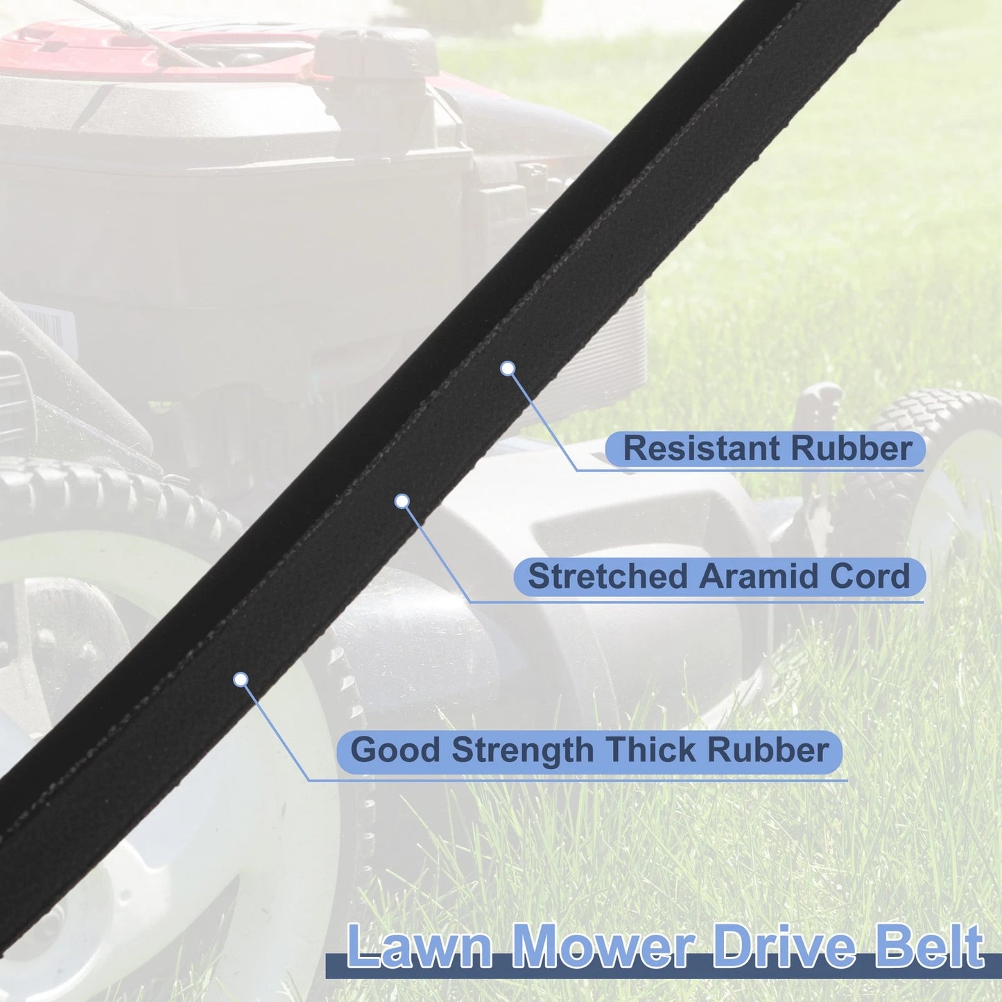 Lawn Mower Deck Belt for Toro 21462 21464 21465 21466 21466T 21468 (No.1404041)