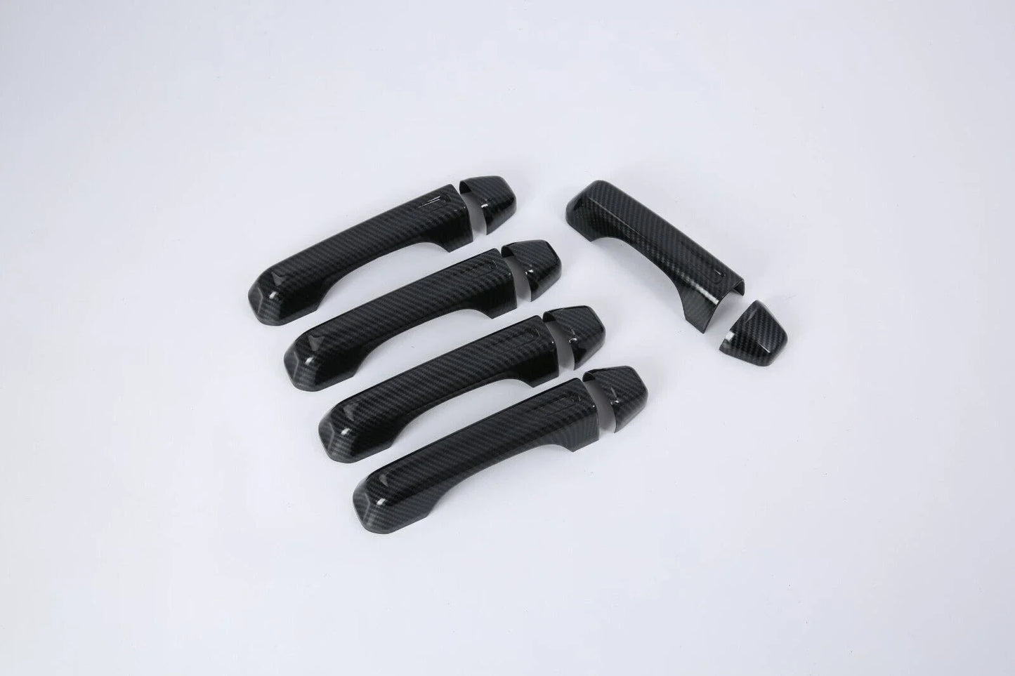 Carbon Fiber ABS Door Handle Lid Cover Trim for Jeep Wrangler JL (2018–2023)