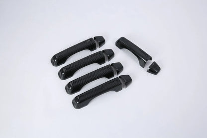 Carbon Fiber ABS Door Handle Lid Cover Trim for Jeep Wrangler JL (2018–2023)