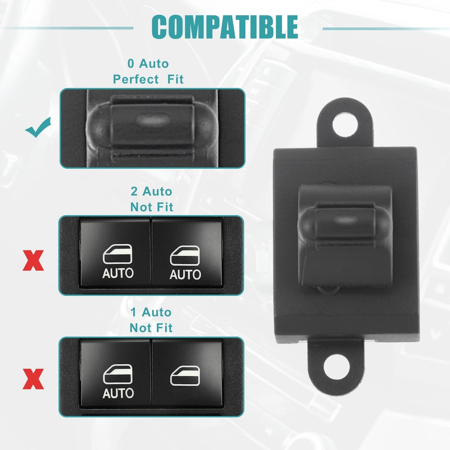 Rear Right Side Master Power Window Switch for Dodge Viper (2001) No. 4685434