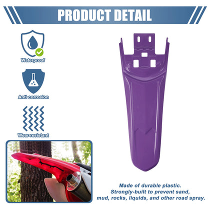 Rear Tail Mud Guard Fender for Sur Ron Light X S (2019–2023) - Purple