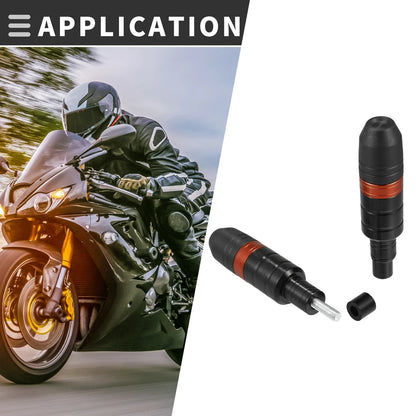 Motorcycle Frame Slider Exhaust Anti-Crash Protector for Honda  2 x Orange