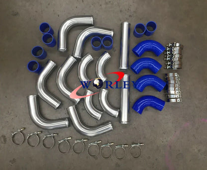 2.25" Aluminum Universal Intercooler Turbo Piping Kit for Cars