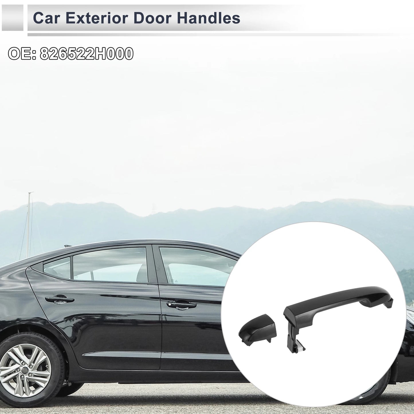 Front Right Door Handle for Hyundai Elantra (2006–2012) No. 826522H000