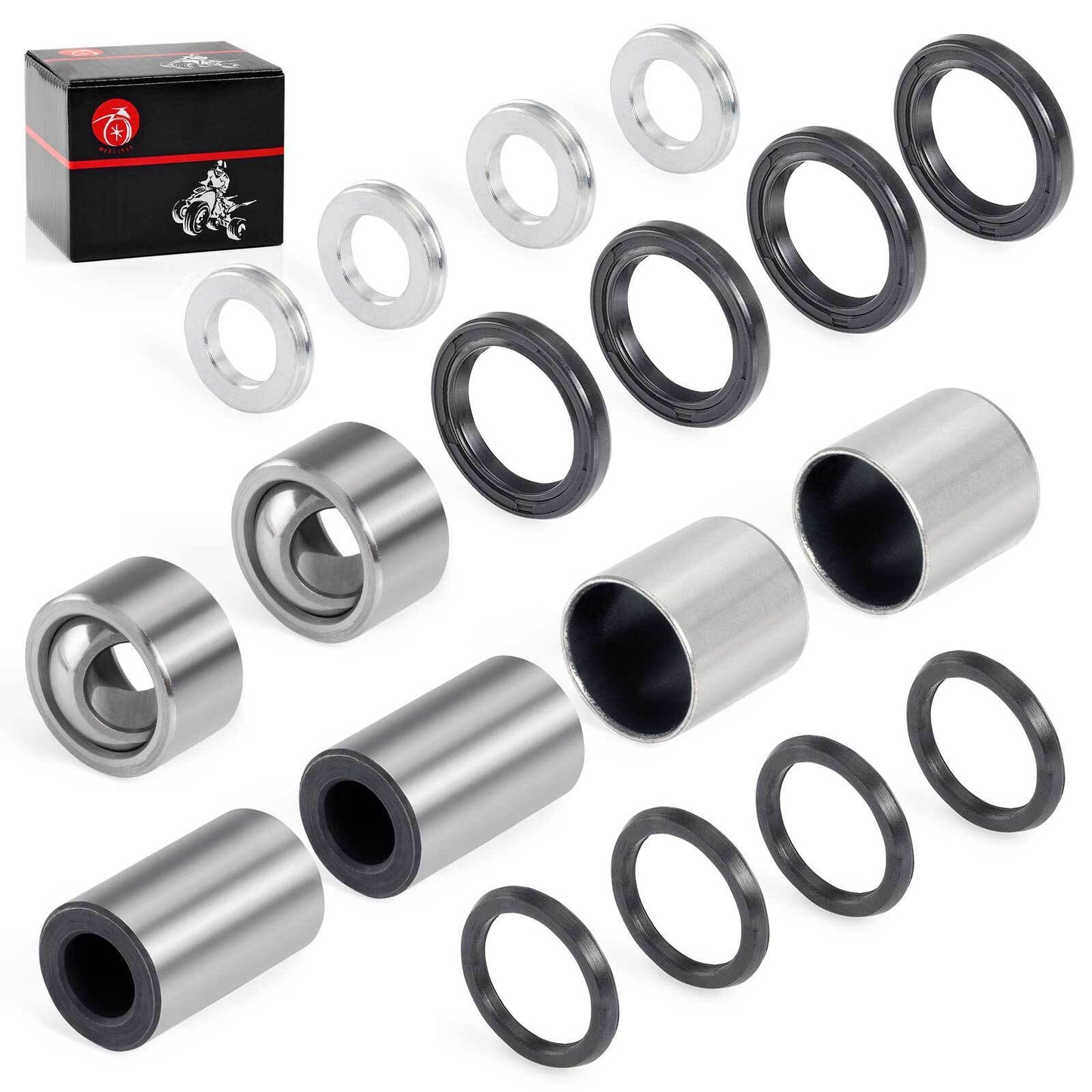 Set of 2 Front Shock Bushing Seal Kit for Honda Sportrax 400 (1999–2004)