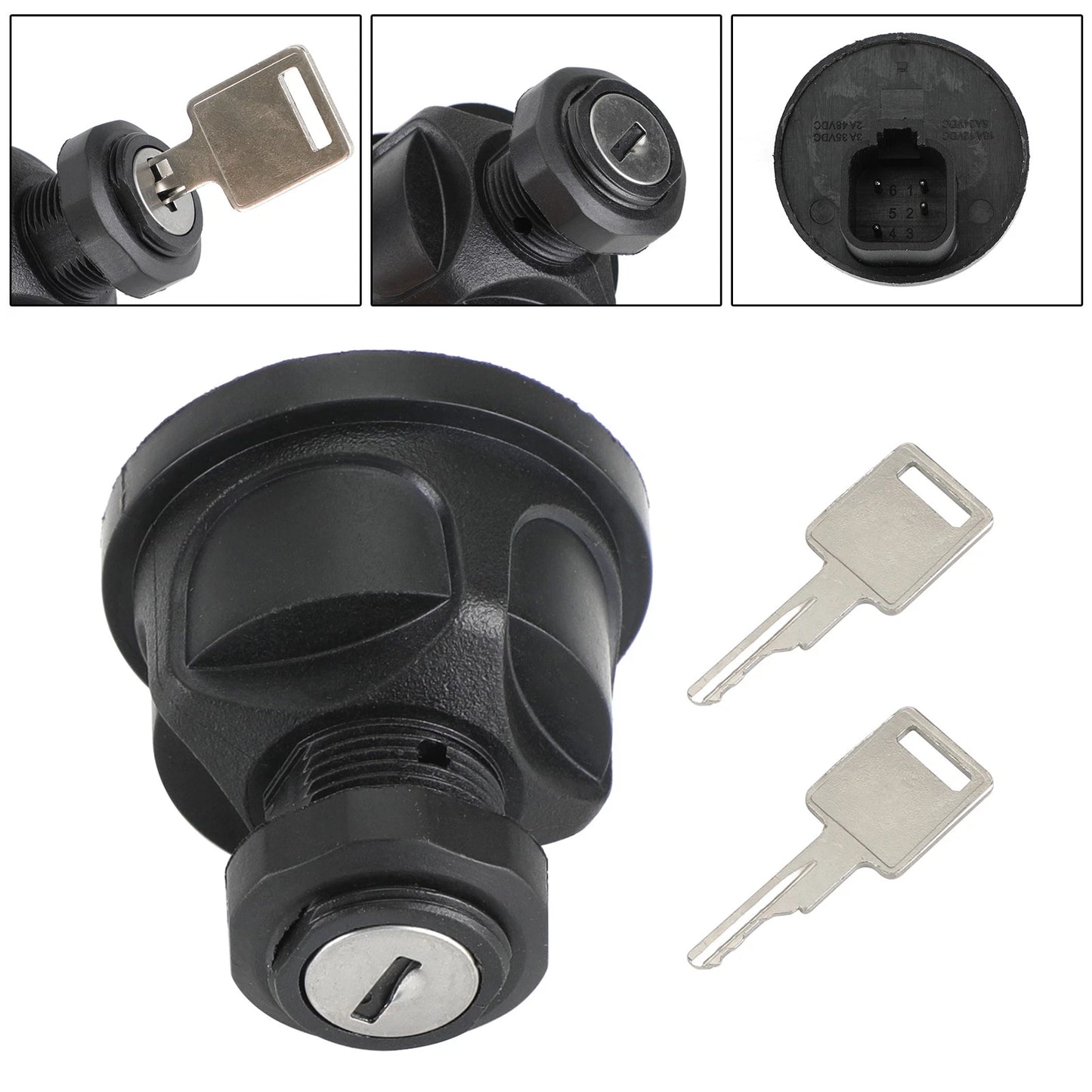 Ignition Switch with Keys for Bobcat 753 S185 S250 S590 T300 (2000–2023) 6693245