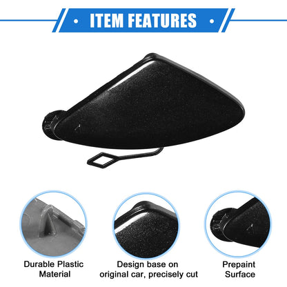 Tow Hook Eye Hole Cover Cap for BMW 3 Series (2012–2015) Black