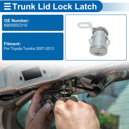 Trunk Lock Cylinder Set with Tailgate Lock & Keys for Toyota Tundra