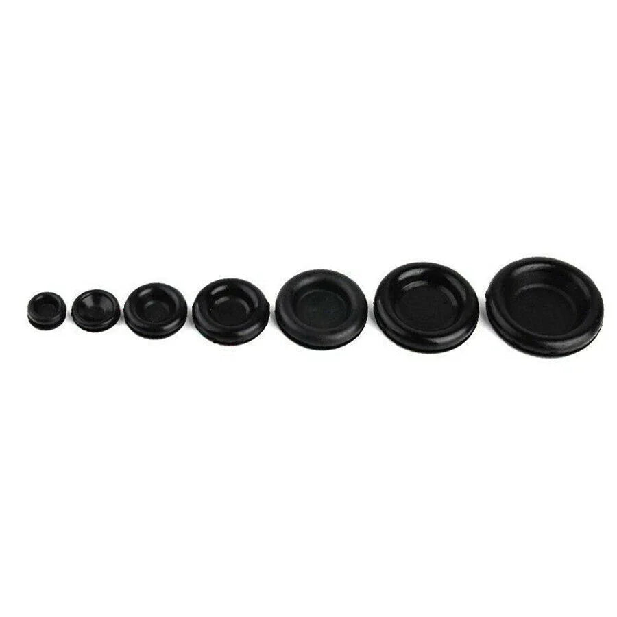 170 Pcs Mixed Rubber Grommets for Car Panel Hole Plugs & Electrical Wires