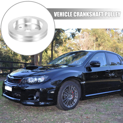 Crankshaft Pulley 2 Groove Aluminum Alloy for Chevy SBC 350 ()