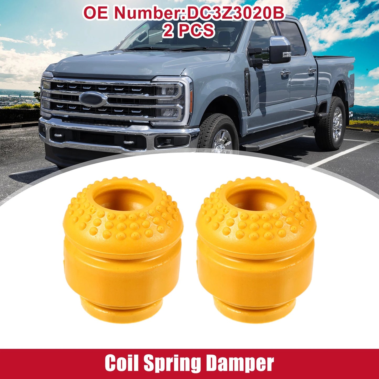 2pcs Coil Spring Damper for Ford F-250 Super Duty (2017–2023)