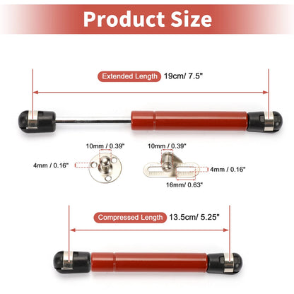 Set of 2 Red Lift Supports Struts Shocks Gas Spring for RV Car (7.5 inch)