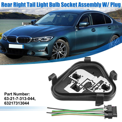 1 Set Rear Drive Side Tail Light Rear Panel Socket Plug for BMW