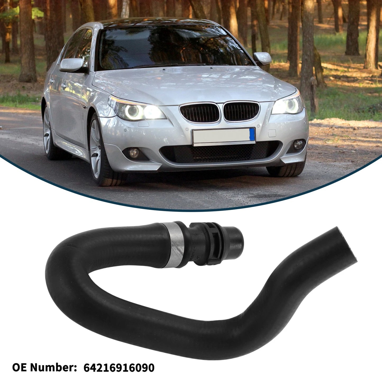 Radiator Hose No. 64216916090 for BMW 5 Series (2001–2010)