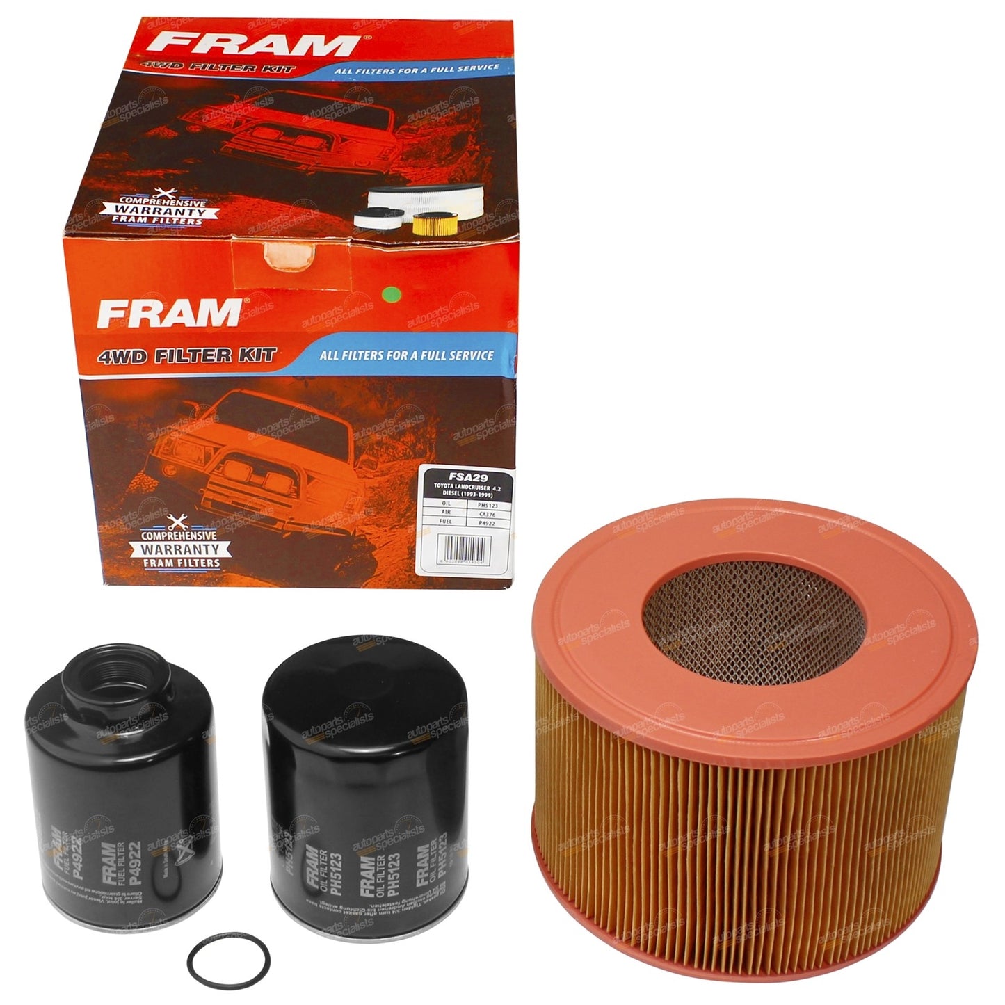 Air Oil Fuel Filter Service Kit for Toyota 70 75 78 80 Series (1985–1999)