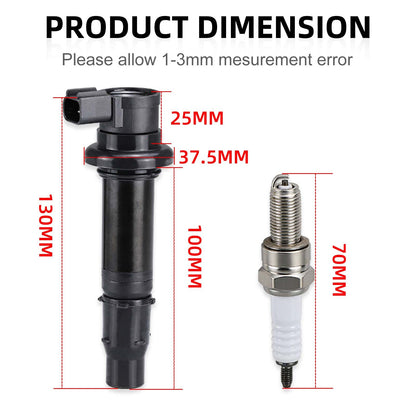 Ignition Coil for Yamaha YZF-R1/YZF-R6/FZ1/Vmax/FZS1 (2000–2023)