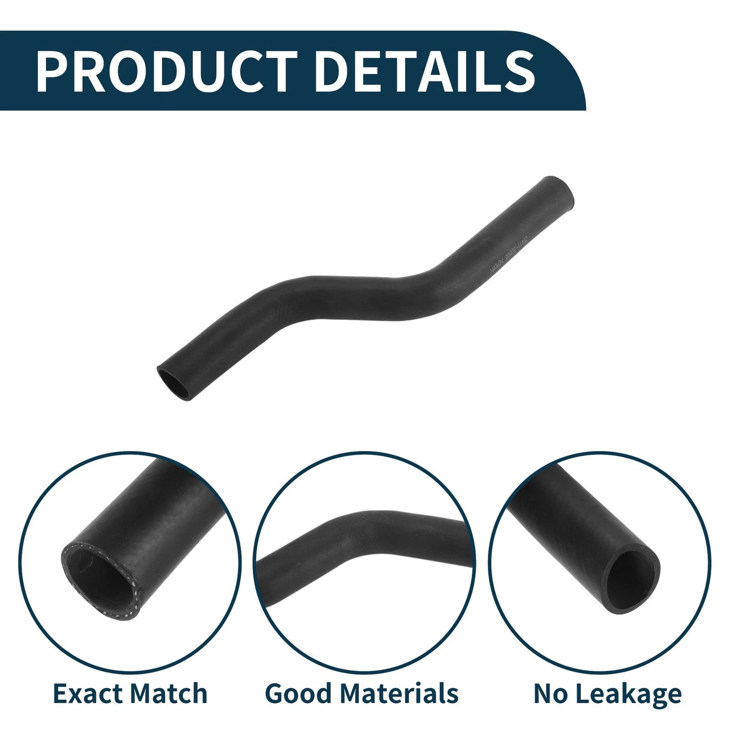 Radiator Hose No. 254112D000 for Hyundai Elantra (2001–2006) Rubber